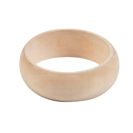 Wood Bangle - Fun Express - Diy Wood Bangle - Craft Kits - Kids Jewelry Craft Kits - Kids Bracelet - 12 Pieces