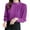 Purple, variant on Silk Blouse for Women Long Sleeve Satin Button Down Shirts Casual Loose V-Neck Business Work Tunic Top
