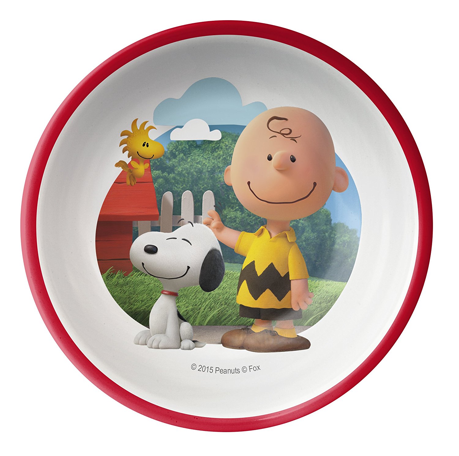 Zak! Designs Cereal Bowl with Charlie Brown, Snoopy & Woodstock from