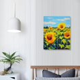thumbnail image 3 of ARISTURING   Canvas Wall Art,Happy Sunflower Print Canvas Painting for Bedroom Living Room Kitchen Bathroom Corridor Dining Room Hotel Decor Medium, 3 of 4