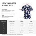 thumbnail image 3 of Zufioo Angry Shark Print Women's Classic V-neck T-shirt, V-neck Short-sleeved Tops Home Wear, Suitable for Daily Life, Work, Outdoors-X-Large, 3 of 8