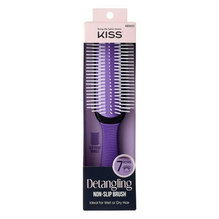Red by Kiss Detangling Brush - Purple