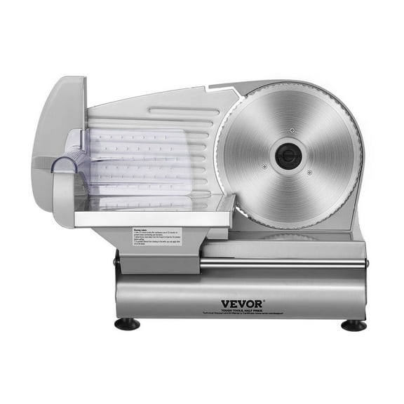 Meat Slicer, 180W Electric Deli Food Slicer with 7.5" SUS420 Stainless Steel Blade and Blade Guard, 0 - 0.6 inch Adjustable Thickness