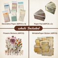 thumbnail image 3 of Kit de papel para scrapbooking Naszonus de 565 piezas con flores vintage, 3 of 7