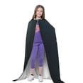 thumbnail image 4 of Honeii American Flag Print Poncho Cape, Cloak Coat, Snuggly Hooded Wearable Blanket, Hooded Cape For Teenagers,Halloween Costumes-Large, 4 of 7