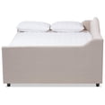 thumbnail image 4 of Allora Fabric Tufted Queen Daybed with Trundle in Light Beige, 4 of 10