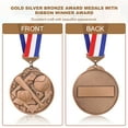thumbnail image 4 of Uxcell Baseball Games Cap Award Medals with Ribbons, Winner Medals Prizes for Competitions Sports Party Red, 4 of 7