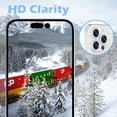 thumbnail image 3 of LAICAIW for iPhone 14 Pro/iPhone 14 Pro Max Camera Lens Protector Bling, HD Tempered Glass Shining Decoration Lens Screen Protector Individual Aluminum Alloy Metal Ring, Glitter Silver, 3 of 7