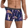 thumbnail image 2 of Kdxio Men's Boxer Briefs with Floral Hippie Mushrooms Print - Comfortable and Breathable Underwear for Everyday Wear, 2 of 7