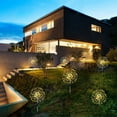 thumbnail image 2 of LED Solar Power Firework Lights Garden Decoration Fairy Lights Waterproof Outdoor Dandelion Lawn Lamp for Patio Garden Decor, 2 of 6