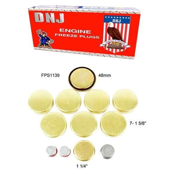 DNJ FPS1139 Expansion Plug Kit Fits Cars & Trucks 87-03 Dodge B150 B1500 3.9L V6 OHV 12v