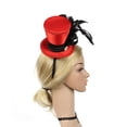 thumbnail image 4 of Mini sombrero de Cilindro Soledad para mujer Estilo Vintage 1920s, 4 of 10