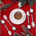thumbnail image 5 of Stainless Steel Spoons Set Coffee Dessert Teaspoons Christmas Metal Spoons Set 8 Pieces, 5 of 5