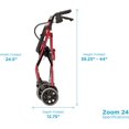 thumbnail image 4 of Zoom 24 Rolling Walker - Red - 1 Each / Each - 4224RD, 4 of 10