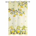 thumbnail image 2 of Outdoor Curtains for Patio Waterproof, Lemon Gnomes Windproof Pravicy Outside Porch Blackout Curtain, Summer Tropical Lemon Fruits Yellow Sun Blocking Grommets Curtains for Cabana Gazebo 54"x95", 2 of 9