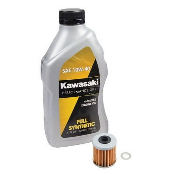 Oil Change Kit With Kawasaki Full Synthetic 10W-40 For Kawasaki