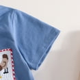 thumbnail image 6 of FAOWME Big Kids Boys Outfit Short Sleeve Round Neck Animal Embroidery Top And Plaid Shorts Two Piece Comfortable Fashion Sets For Casual Daily Wear Blue 18-24 Months, 6 of 8