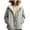Grey, variant on Winter clothing for women Plus Size Winter Coat For Heavyweight Hooded Outwear Warm Lined Jacket Long Casual Windproof Cold Weather Fashion Trench