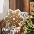 thumbnail image 2 of Decorative Pillows for Living Room with Insert Fall Pillows Decorative Throw Pillows with Pillows Set for Couch Winter Pillows Covers 18x18 Linen Decorative Pillows Snowflake Shaped Throw Pillow, 2 of 4