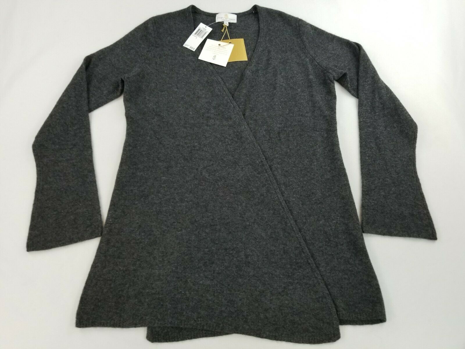new JOAN VASS women sweater cardigan 