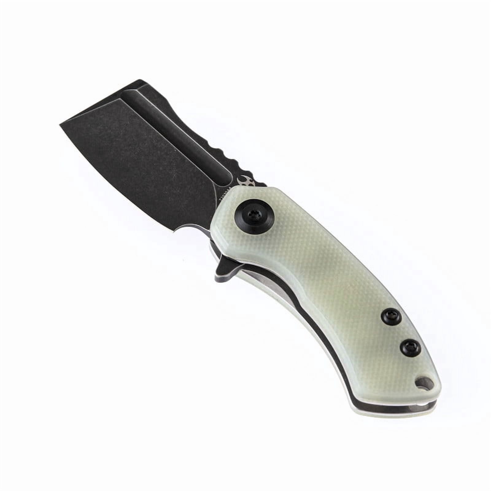 Kansept Mini Korvid Folding Pocket Knife 1.45'' 154CM Blade,Jade G10 Handle,T3030A4