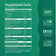 Supergreens Premium Superfood Greens Drink Mix w/Chlorella, Moringa, Spinach & Broccoli + Digestive Enzymes & Probiotic Blend -Nutrient-Packed Powder (Mango Peach 20 Servings, Travel Pack)