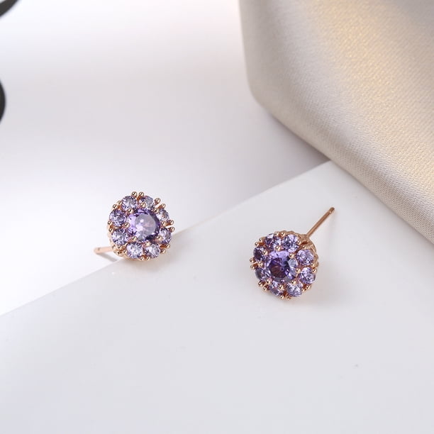 Pulsera, pendientes, anillo y collar con microincrustaciones de estilo coreano y japonés para mujer