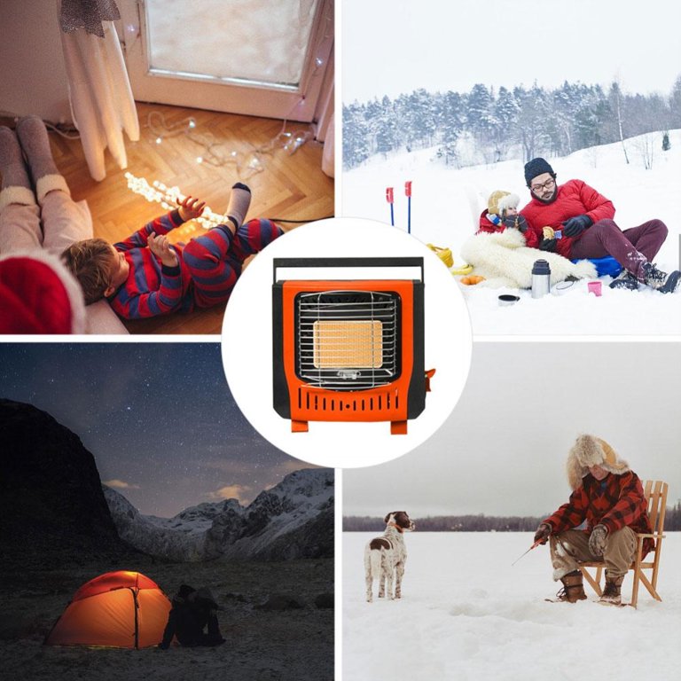 2KW Portable Ceramic Gas Heater Ceramic Burner Outdoor Heating for Camping  Courtyard Outdoor Activities - Walmart.com