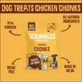 thumbnail image 2 of Scrumbles Chicken Chonks Meaty Dog Treats 60g Case of 12, 2 of 6