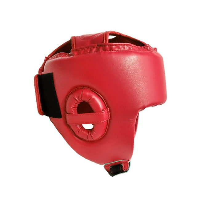 S SERENABLE Boxing Headgear Face Guard Padded Full Face Protection for Mma Sparring Kids red