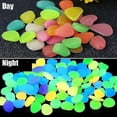 thumbnail image 4 of 100pcs Luminous Stones Glow In The Dark Pebbles Glowing Stones For Outdoor Walkways Home Garden Yard Decor Fish Tank Pebble Rocks, 4 of 5