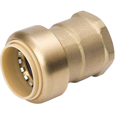 B&K Industries ProLine 1 In. PF x 1 In. FIP Brass Push Fit Female Adapter 6630-205 - Residential Use Standard Application