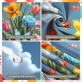 thumbnail image 4 of Colorful Flowers Hummingbird Banner Butterfly Accent Floral Backdrop Spring Vibrant Petals Garden Display for Garden Party Spring Decoration Wedding Backdrop, 4 of 9