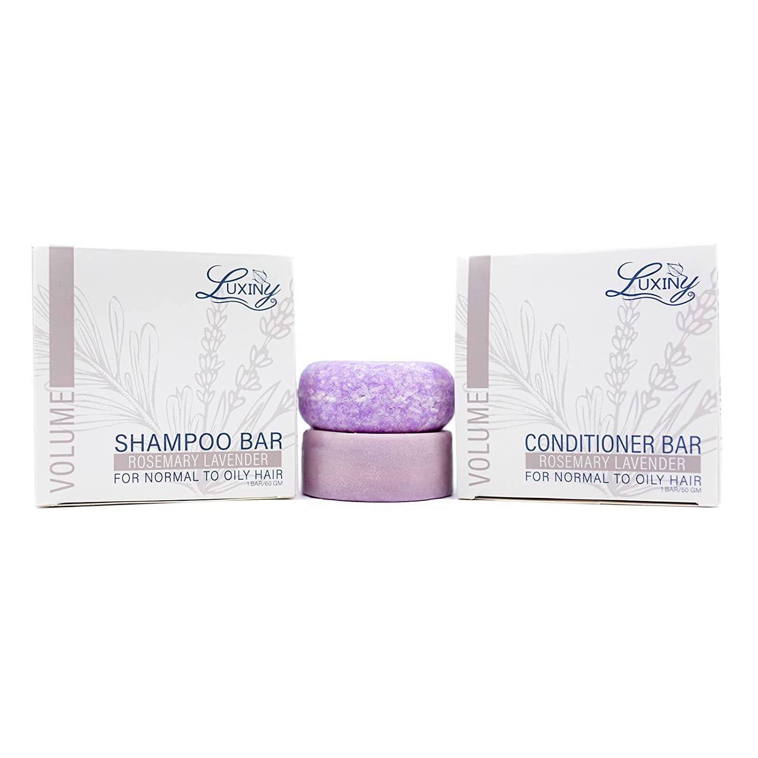 Bar Shampoo and Conditioner for Hair, by Luxiny, Made in USA Lavender