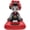 Black, variant on Hfppkn Solar Powered Shaking Head Kokeshi Figurine Japanese Dashboard Ornament for Car 10x10x11cm Red