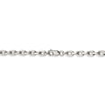 thumbnail image 3 of 925 Sterling Silver 5.4mm Beveled Oval Cable Chain; 22 inch; Lobster Clasp; for Adults and Teens; for Women and Men, 3 of 4