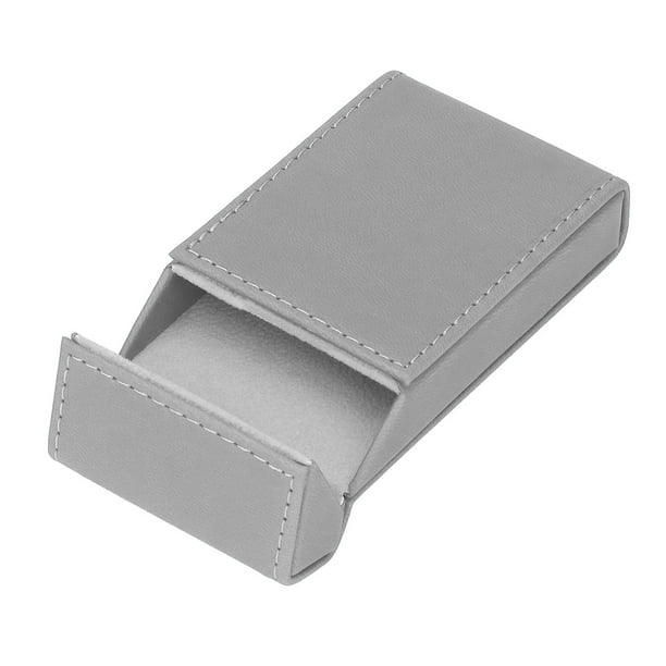 Soporte Para Cigarros, Estuche Para Cigarros De Cuero PU, Apariencia Elegante, Resistente Al Desgaste, Duradero Para Accesorios Para Fumar ANGGREK Gris