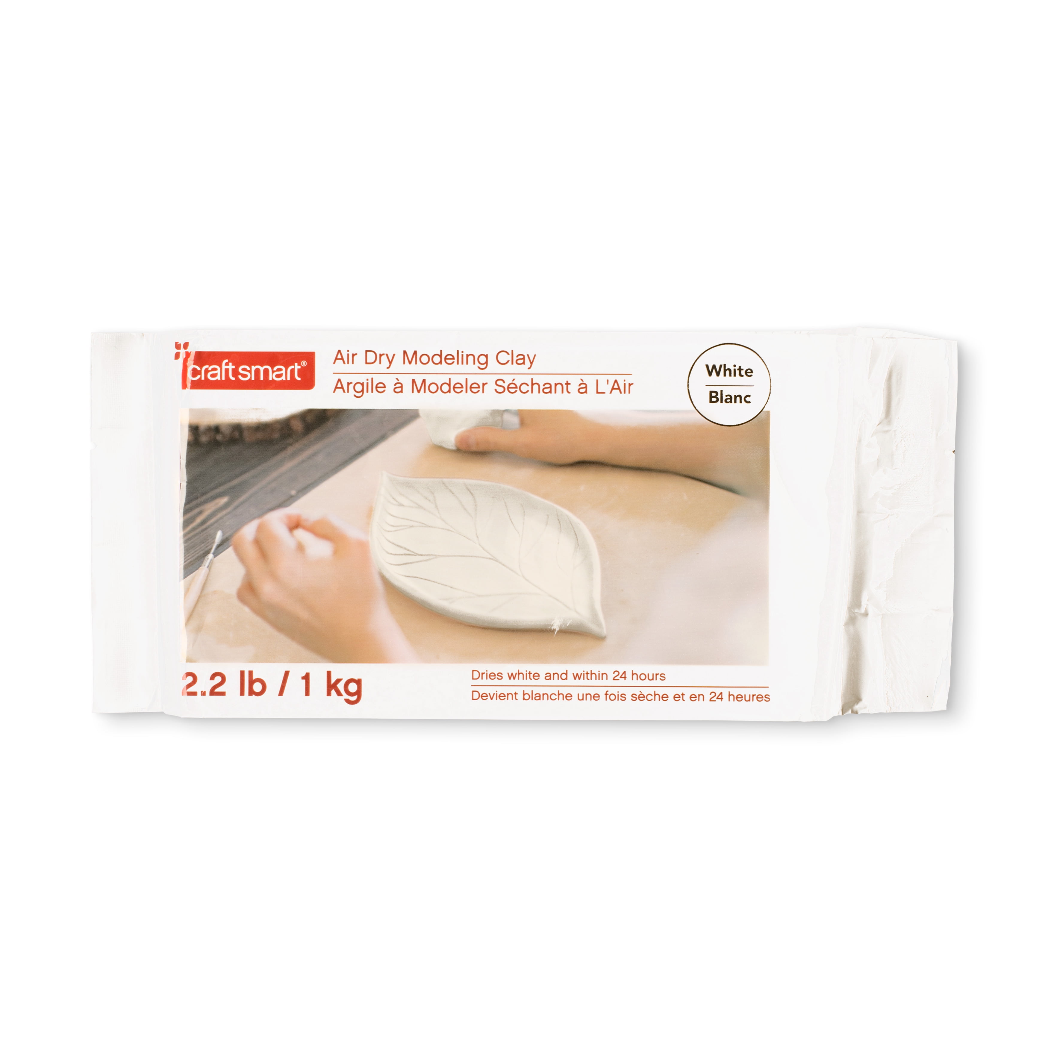 Craft Smart 2.2lb. White Air Dry Modeling Clay, 6 Pack