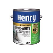 HENRY CO 687 Elastomeric Roof Coating, Enviro White, 1-Gal. HE687046