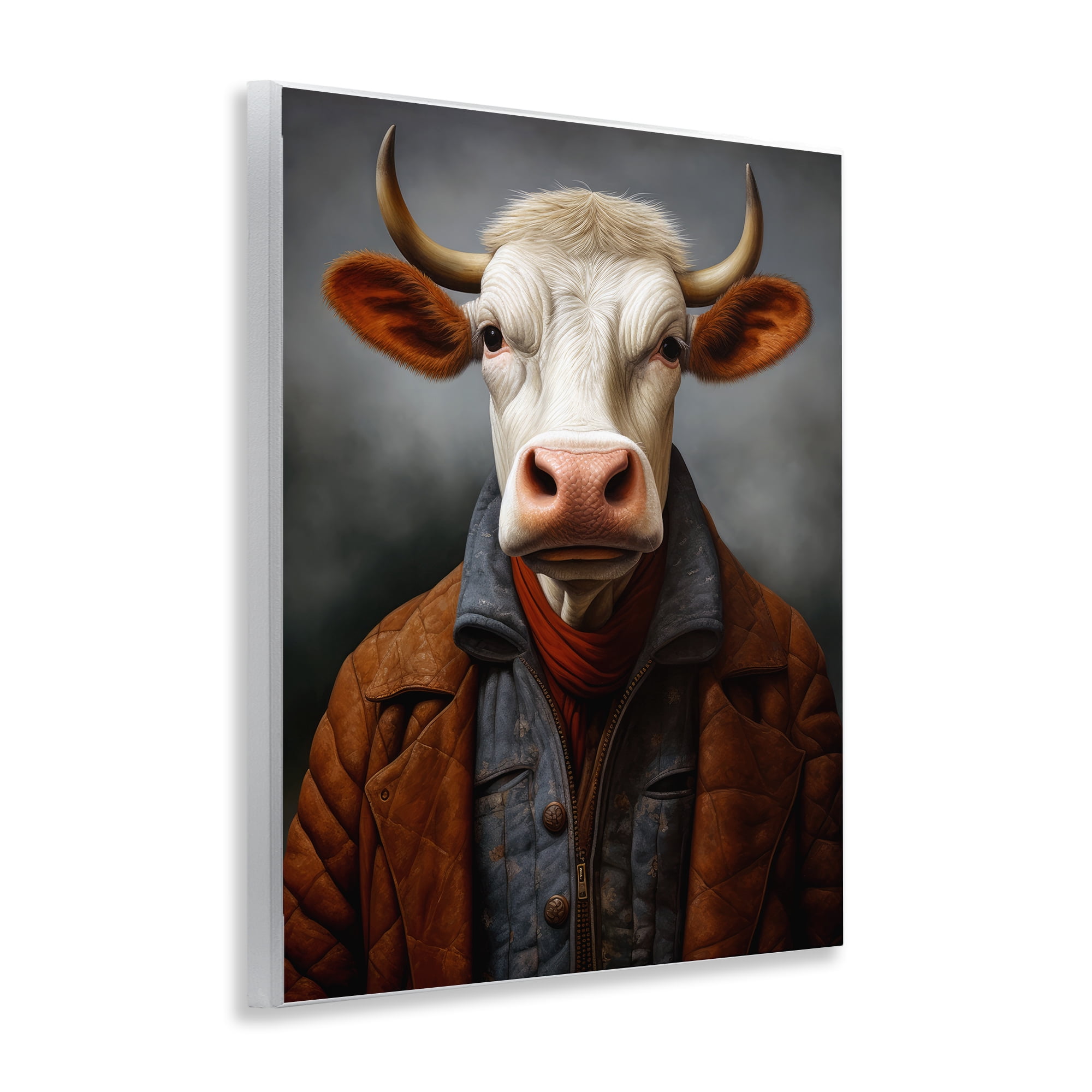 Stupell Industries Chianina Style Cow Wall Plaque Art, design by Ray Powers