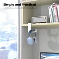 thumbnail image 2 of Soporte para auriculares EURPMASK, abrazadera ajustable para juegos de PC, color blanco, 2 of 7
