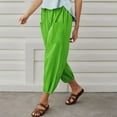 thumbnail image 5 of Sngxgn Womens Lounge Pants Slacks Drawstring Casual Wide Leg Pants for Women Trousers(Green,XXL), 5 of 8