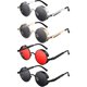 thumbnail image 1 of Gafas de sol redondas Weewooday, 4 pares, retro, estilo steampunk, 4,7 cm, 1 of 7