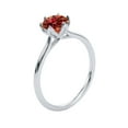 thumbnail image 3 of Mauli Jewels Women's 2.00 Ctw Watermelon Round Moissanite Solitaire Ring in 14K White, Rose, and Yellow Gold, 3 of 6