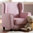 thumbnail image 4 of Baxton Studio Fauteuil Rembourré Rose et Blanc pour Enfants, 4 of 8