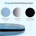 thumbnail image 5 of ZOUYUE 2pcs Eye Glasses Case Girl Sparkle Smooth Glitter Hard Shell Eyeglass for Women Men Girl, 5 of 7