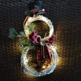 thumbnail image 2 of Guirnalda de Navidad, guirnalda de puerta de decoración colgante de cocina para el hogar de Navidad, decoración de fiesta de Navidad (negro rojo), 2 of 5