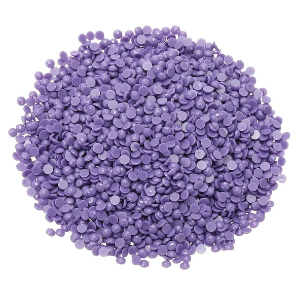 Uxcell 6000 Pcs Perlas de reemplazo para pintura de arte de diamante, 2.7 mm/0.11" cristales redondos para uñas, gemas de fondo plano para manualidades de arte de diamante, maquillaje, violeta