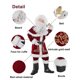 thumbnail image 3 of Conjunto de traje navideño para niños Wsevypo, disfraz de Papá Noel rojo, Papá Noel, 12 piezas, 3 of 6