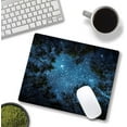 thumbnail image 2 of Square Personalized Mouse Pad Stars Night Sky Design, Washable NonSlip Rubber Base, Perfect for Gaming, Office, Home, Stylish and Functional, 9.5x7.9 Inch, 2 of 6